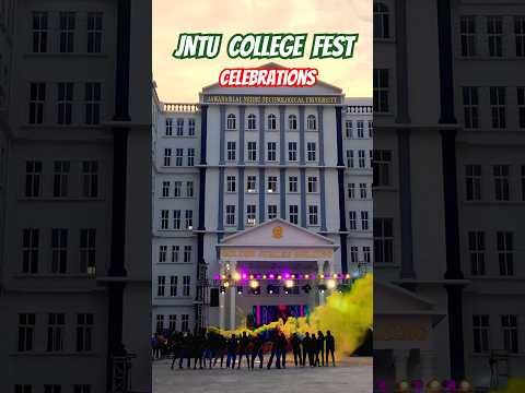 JNTU Fest 2025 Full Celebrations | DJ Night 🥳, Dance 💃🏻, Stage Setup & College Vibes 🎉 ❤️