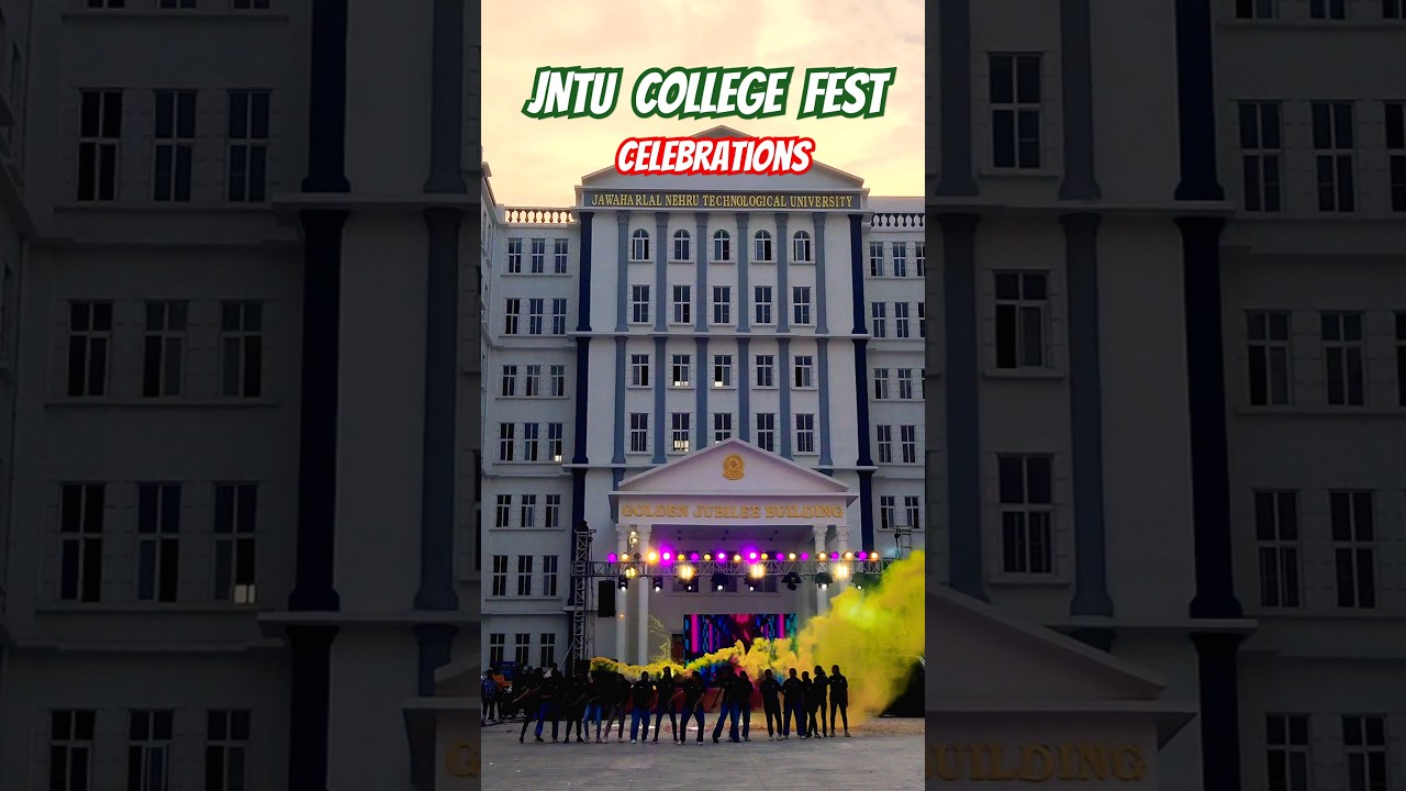 JNTU Fest 2025 Full Celebrations | DJ Night, Dance, Stage Setup & College Vibes