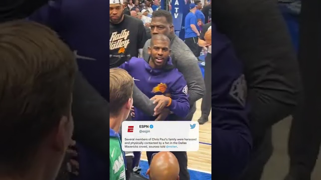 Chris Paul was visibly upset after a fan physically contacted his family during Game 4 | #shorts