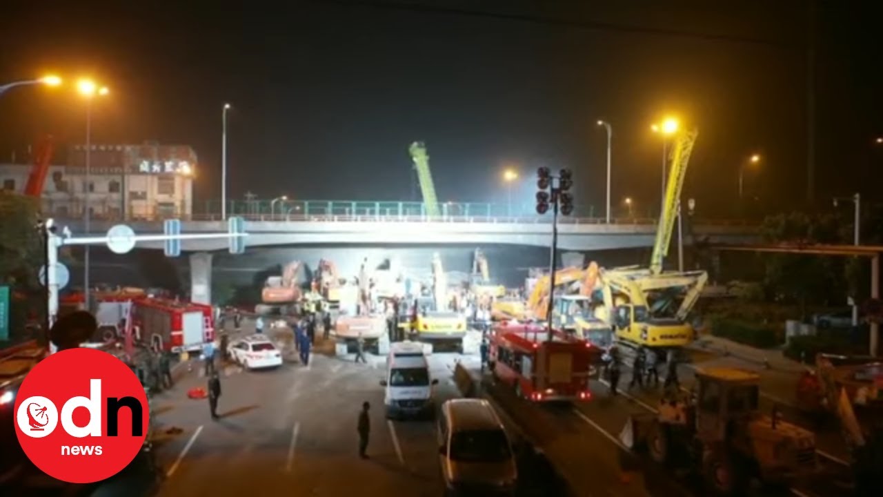 Shocking Footage Shows China Bridge Collapse