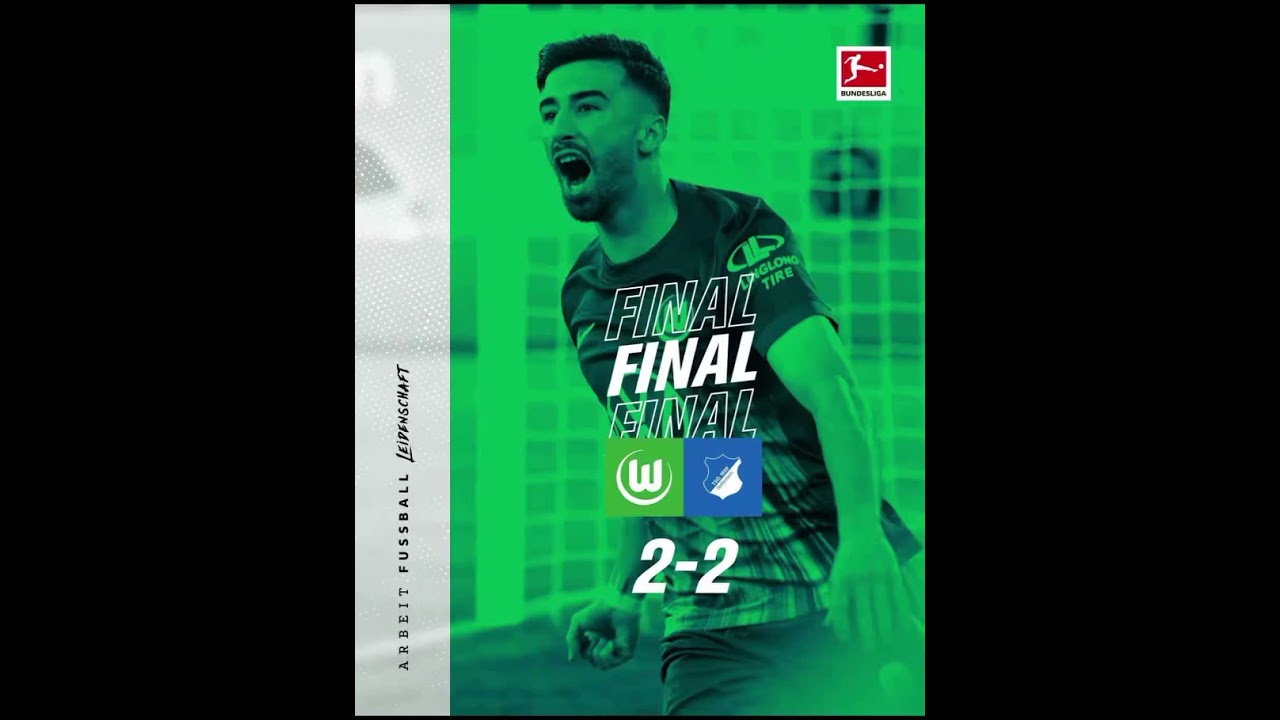 Wolfsburg vs Hoffenheim: 2-2 Draw Highlights ⚽