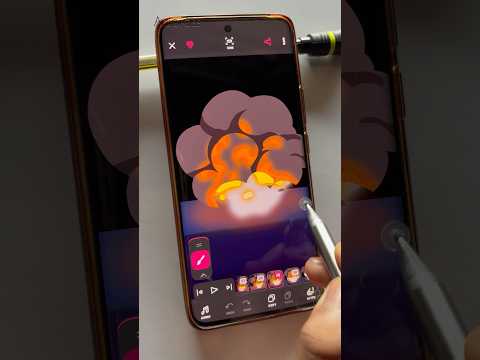 2D Explosion 💥 Animation In Mobile. #shorts #animation