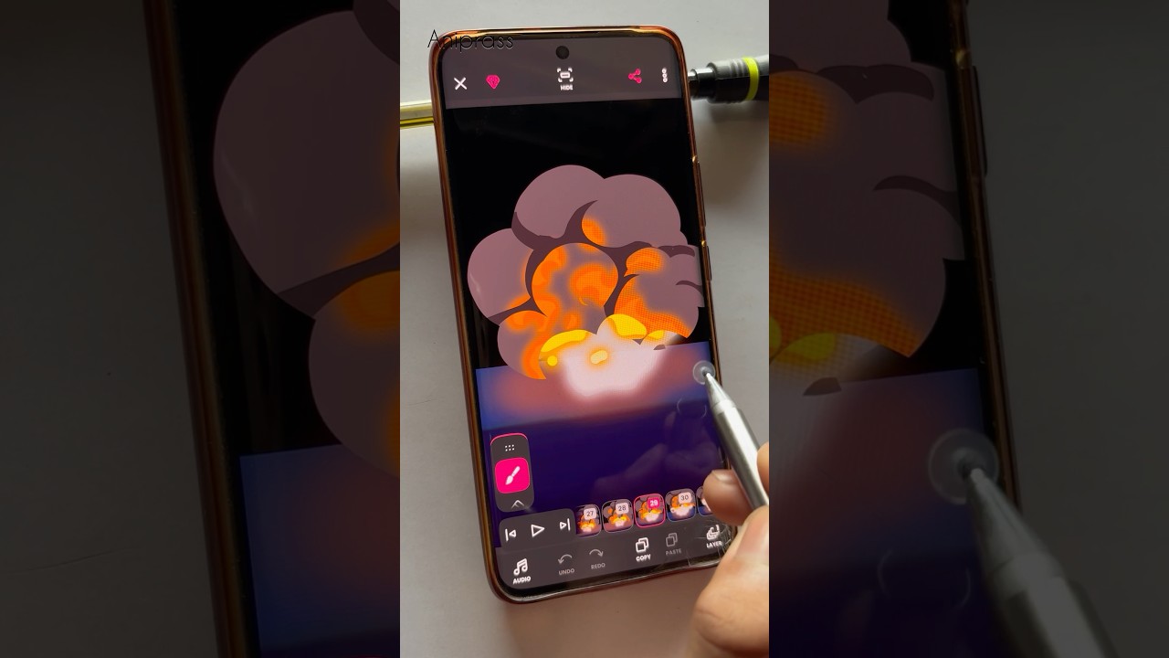 Create Stunning 2D Explosion Animations on Mobile π± #Shorts