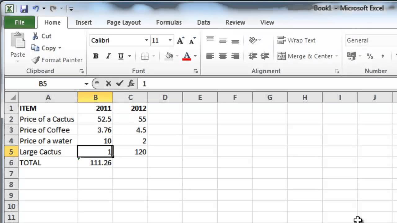 Enable Auto-Calculation in Excel 2010