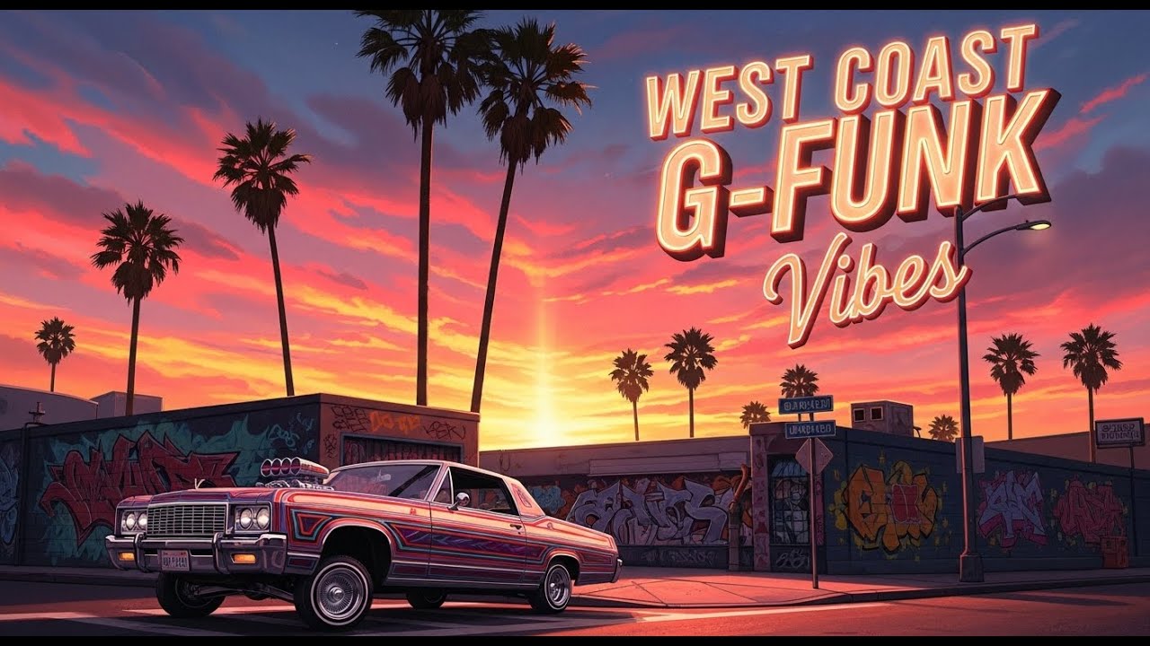 West Coast G Funk Vibes 🌅 Sunset Street Cruise