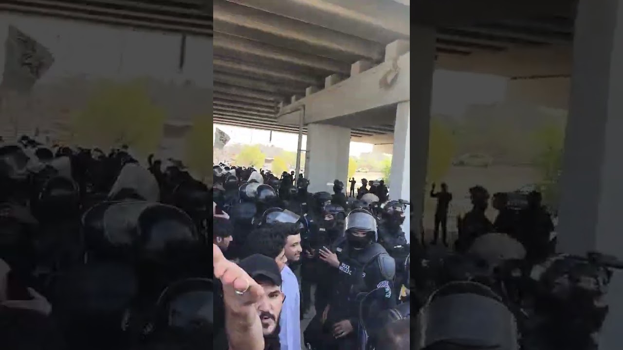 قوة مكافحة الشغب تتدخل بعد احتجاج طلاب المجموعة الطبية 2023 للمطالبة بالتعيين 🚨