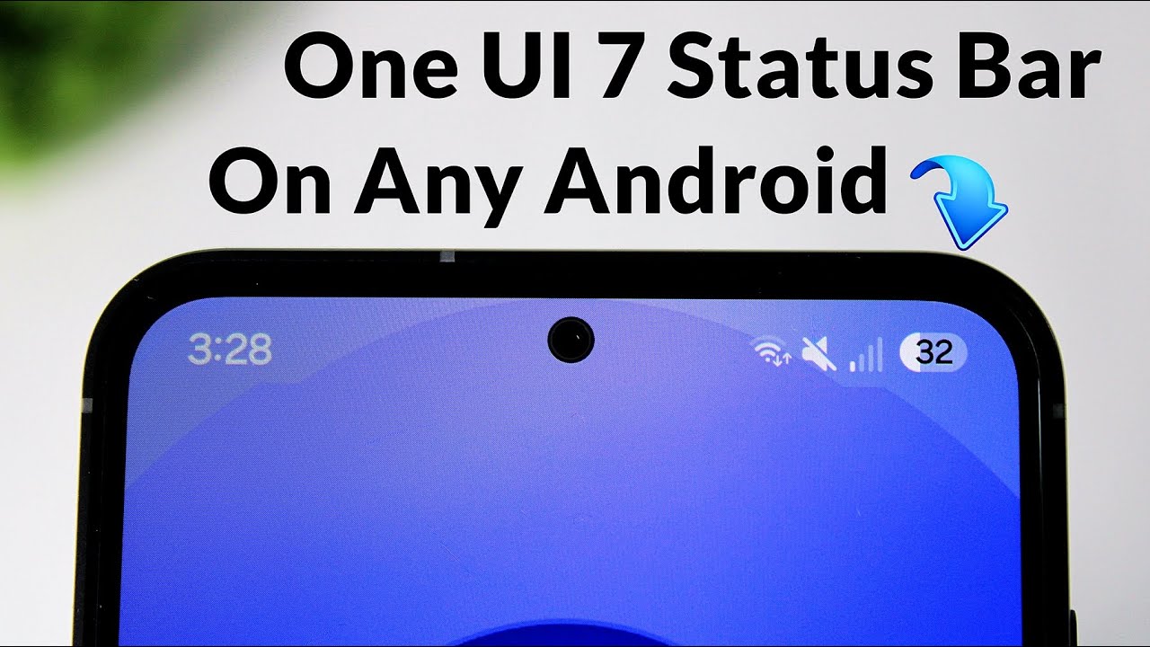 Install One UI 7 Status Bar Free On Any Android Smartphones | Change Android Status Bar to One UI 7