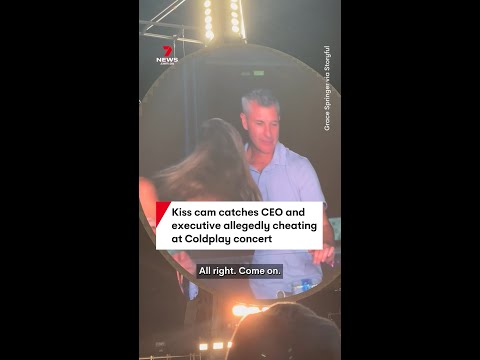 Kiss cam catches CEO and executive allegedly cheating at Coldplay concert