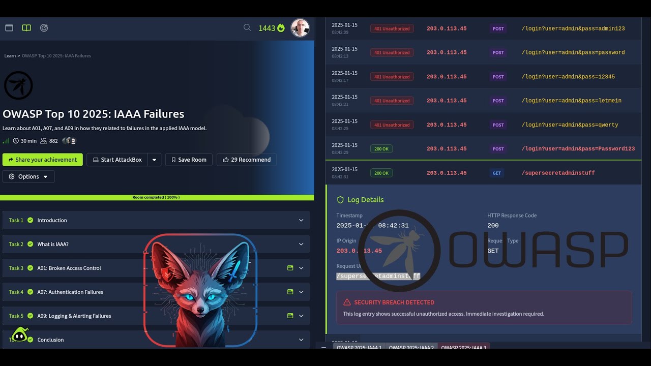 TryHackMe OWASP Top 10 2025: IAAA Failures Walkthrough