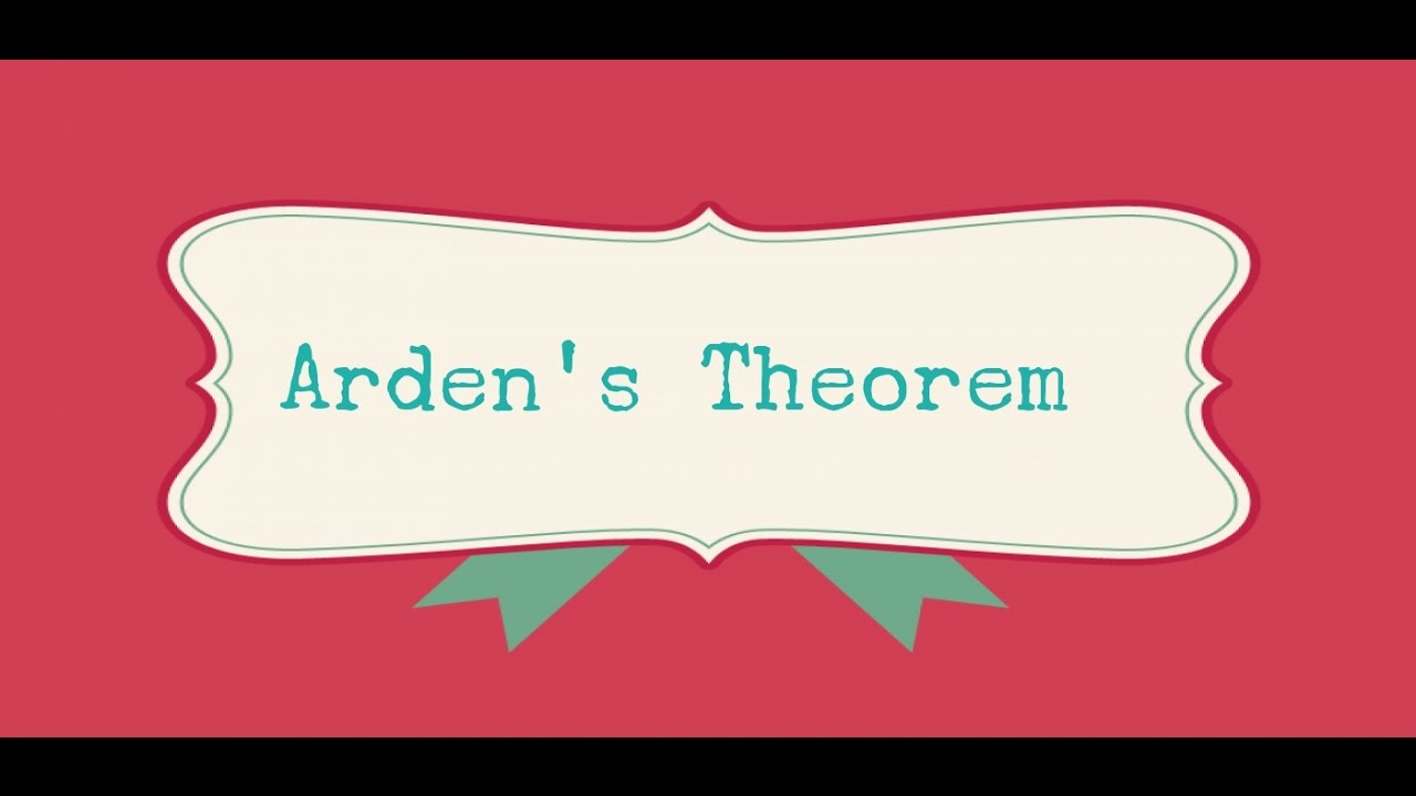 16 Arden's Theorem in Automata & Regular Expressions
