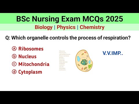 Bsc nursing entrance exam mcq 2025 | bsc nursing entrance exam question papers | biology | chemistry