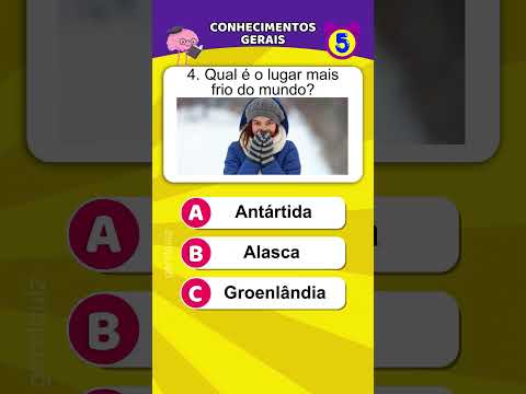 Perguntas e respostas de conhecimentos gerais - Quiz #quiz #conhecimento