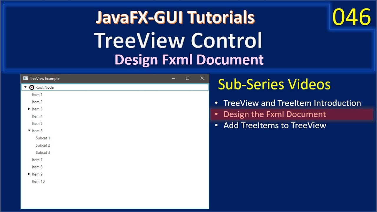 TreeView Design with SceneBuilder in JavaFX 🌳