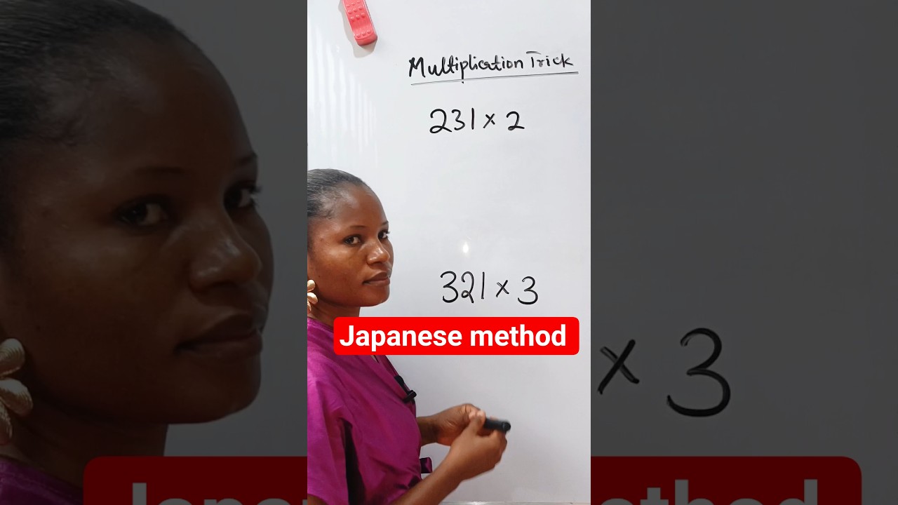 Master the Japanese Multiplication Method: Quick Math Trick 🇯🇵