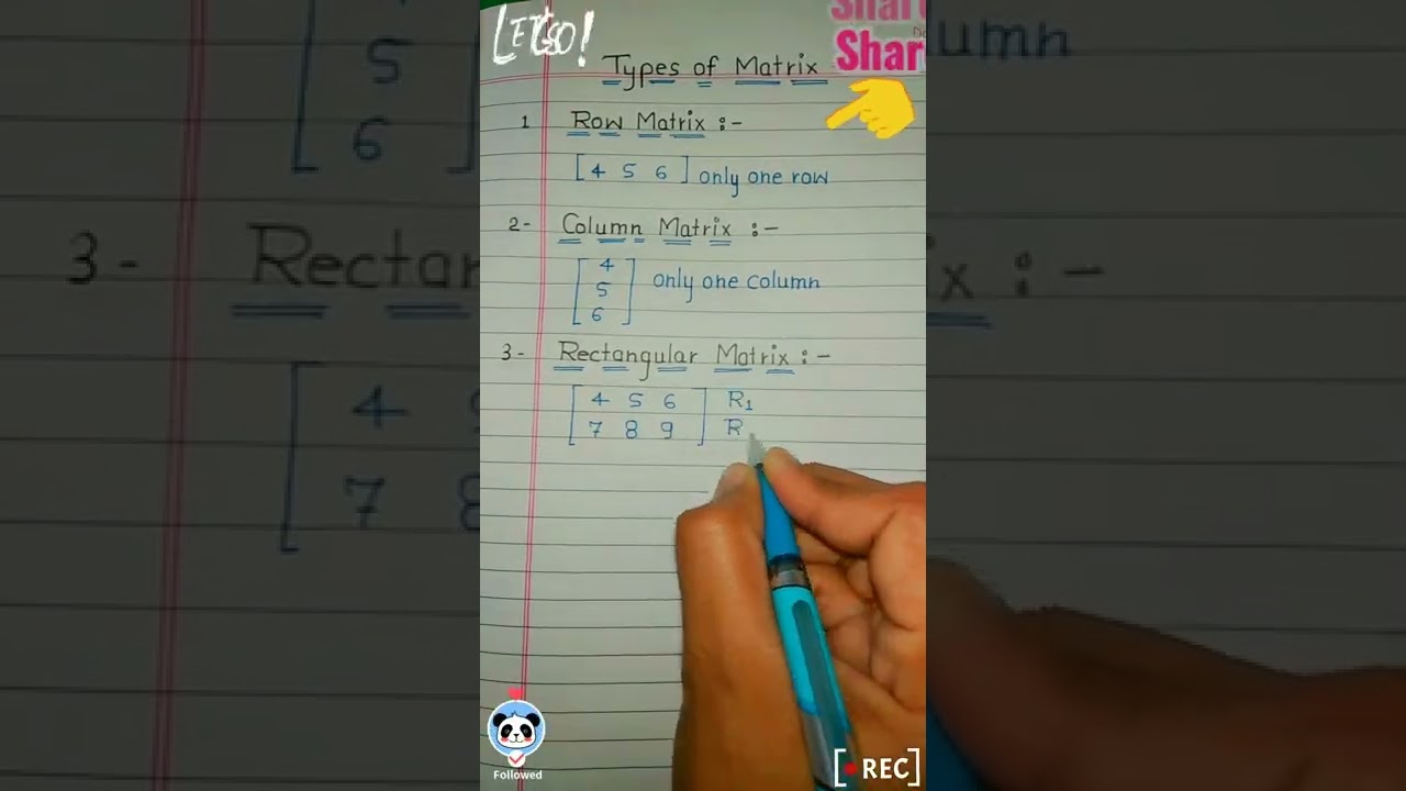 Types of Matrices | Class 12 | Short & Clear 📊