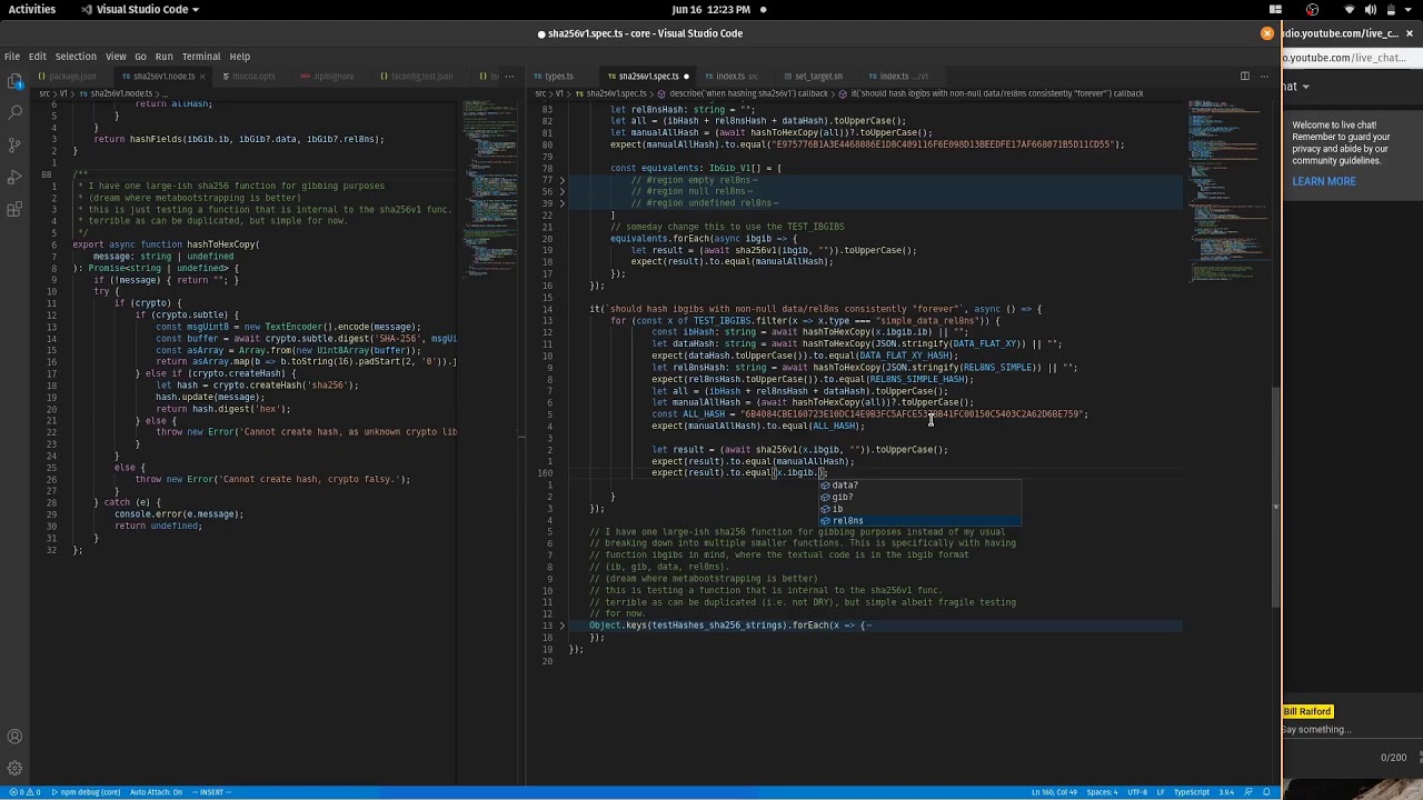 ibgib TypeScript Live Coding: Keep Believin' 7