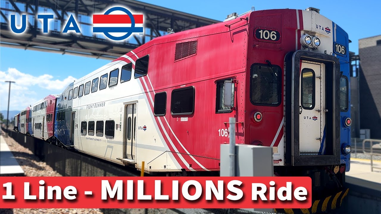 3 Utah's Frontrunner Train: 3 Million Riders Annually 🚆