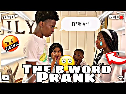 Calling Arii the B WORD PRANK 😱😱😱 ( SHE GOT SO MAD)