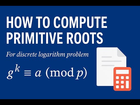 How to Find Primitive Root of a Number | Prime Number | Number Theory | Cryptography