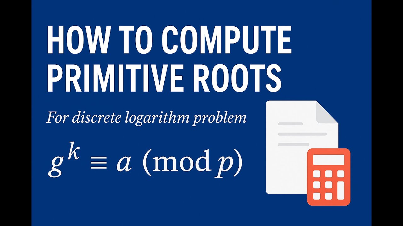Finding Primitive Roots of a Number in Number Theory and Cryptography