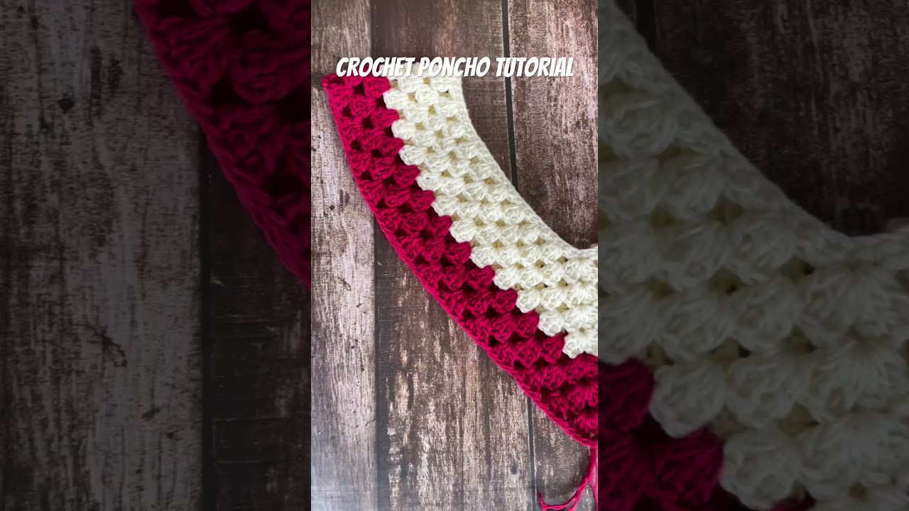 Simple Crochet Poncho Tutorial 🧶