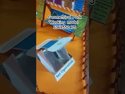Geometrical Park / Maths park #schoolproject #scienceproject #mathsmodel #mathsproject