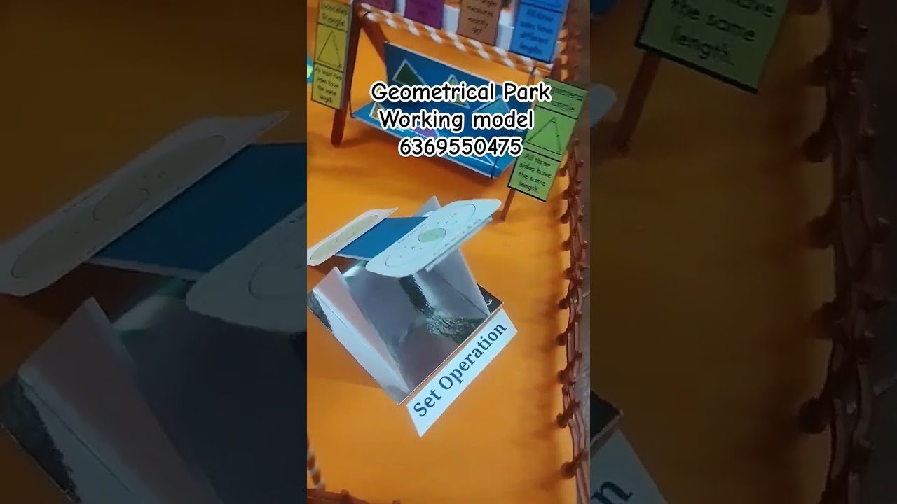 Create a Stunning Geometrical Park Model for Your Math Project 🌳
