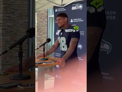 TE Elijah Arroyo's first interview at training camp. Arroyo is surpassing expectations so far.