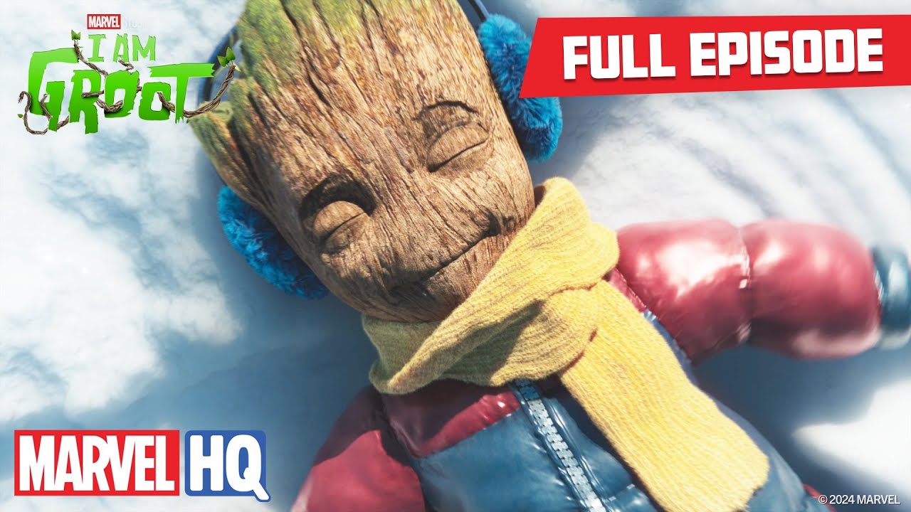 Groot's Snow Day: Junk Snowman Robot π€