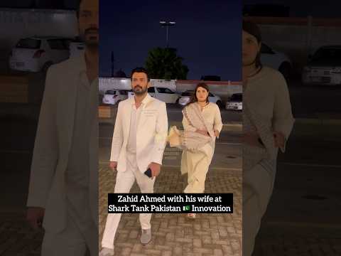 #ZahidAhmed with his wife arrived at the innovation of Shark tank Pakistan happening now in Karachi