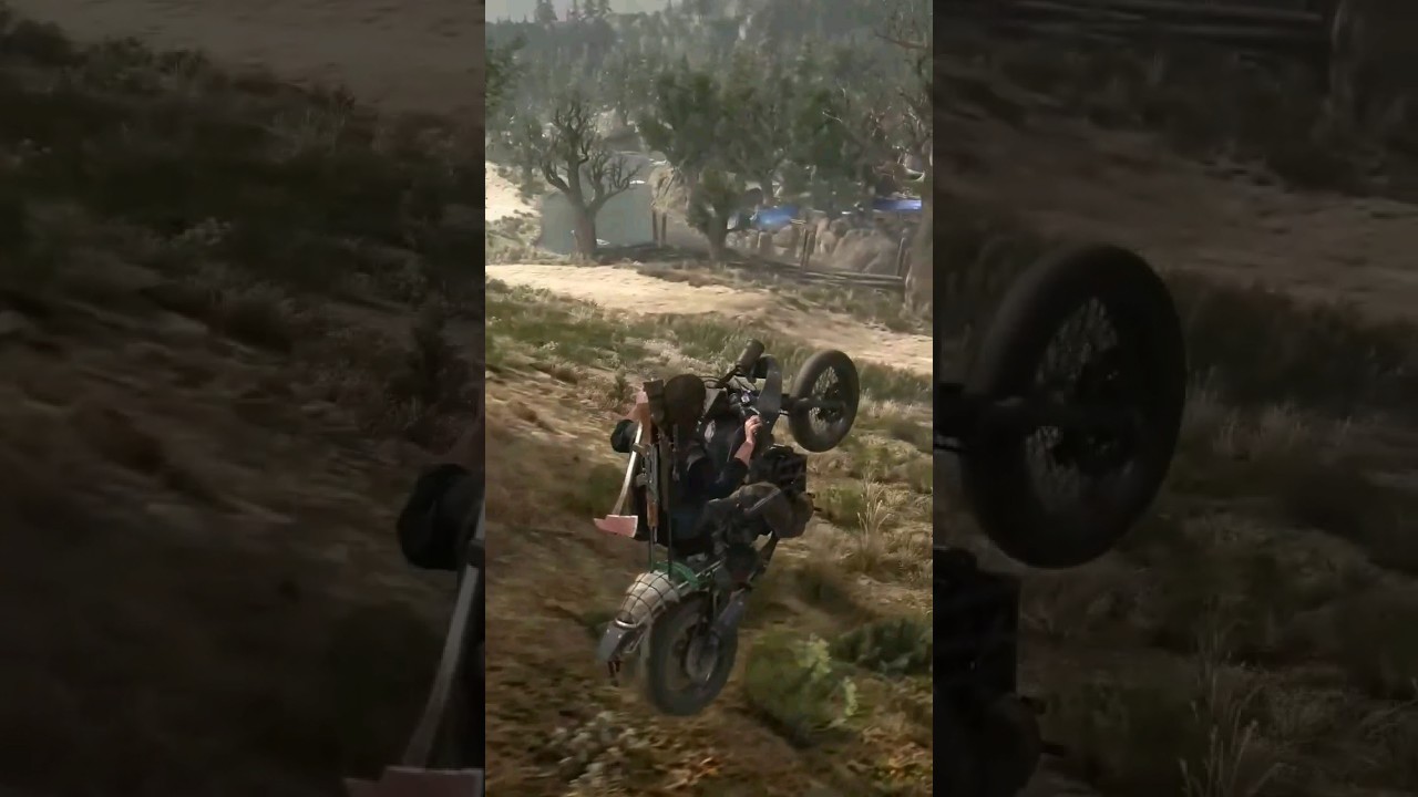Days Gone The Walking Dead Daryl Dixon rides a wheelie on his bike yeah #daysgone #thewalkingdead