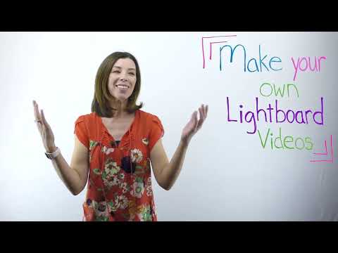 How I make Lightboard Videos (and can I write backwards?)!