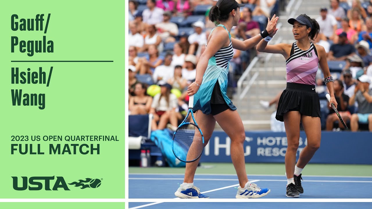 US Open 2023 Quarterfinals: Hsieh/Wang vs. Pegula/Gauff Full Match 🎾