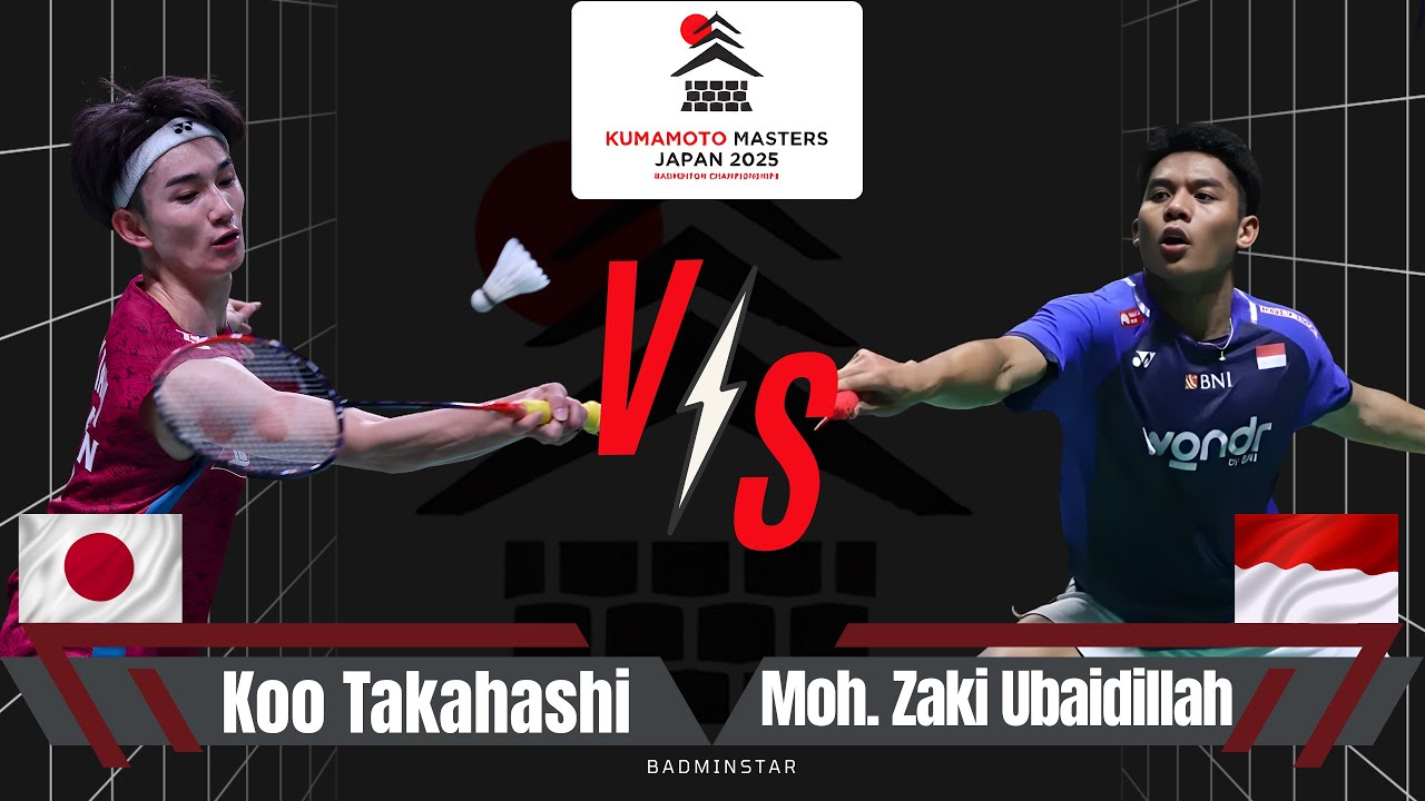 🏸 GOOD MATCH‼️MS ~ Koo Takahashi (JPN) vs Moh. Zaki Ubaidillah (INA) | Kumamoto Masters Japan 2025