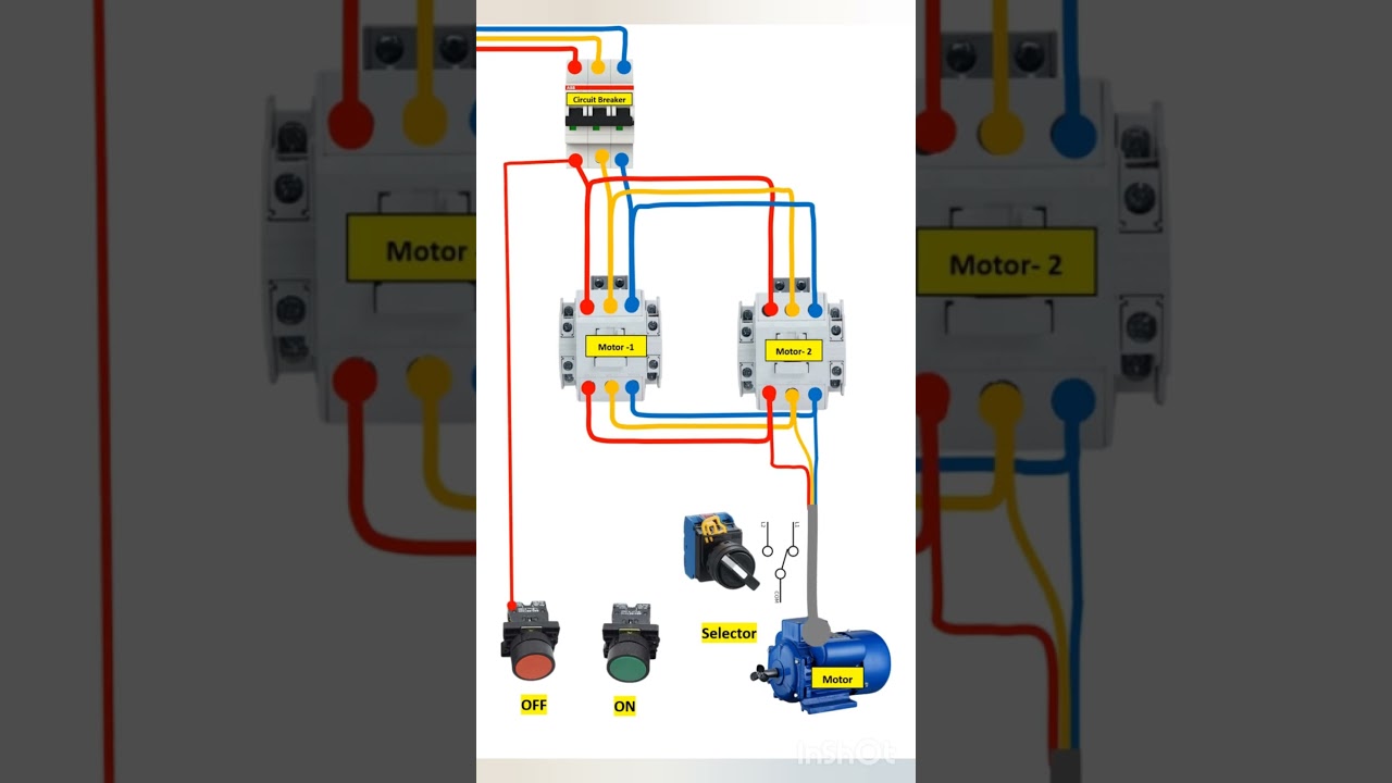 Reverse & Forward Starter Control Wiring Diagram