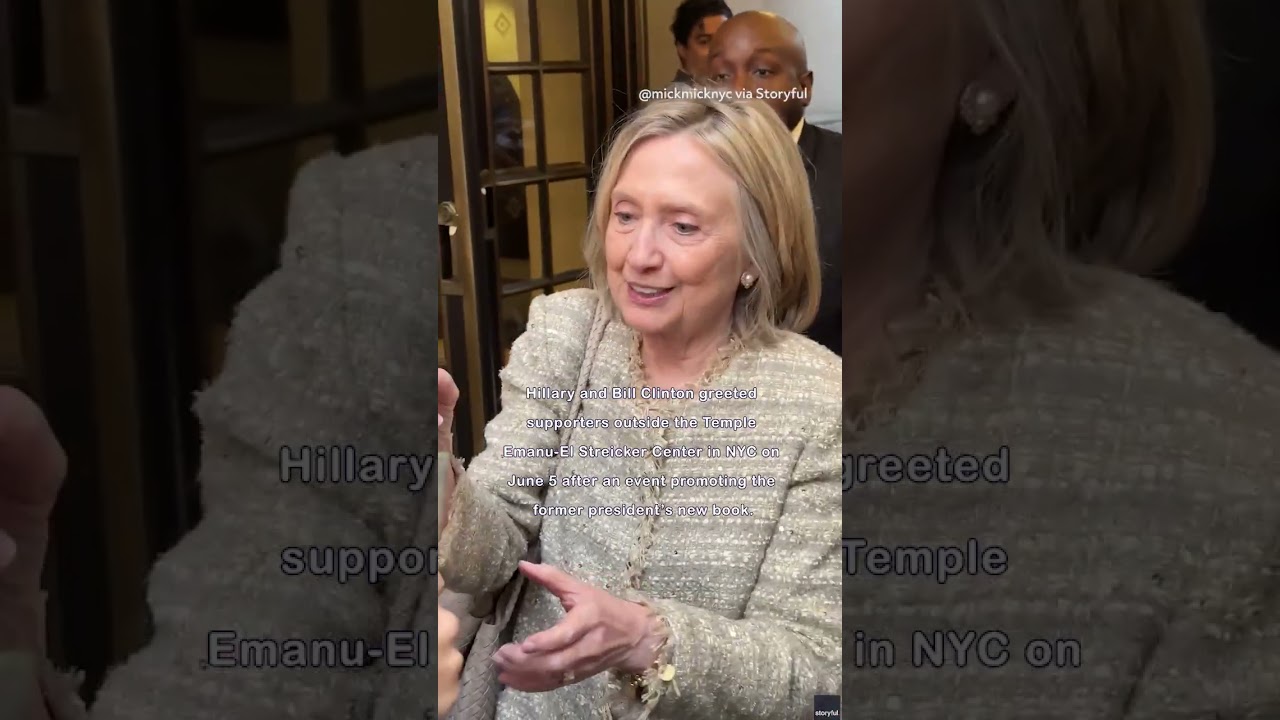 Hillary and Bill Clinton Warmly Welcome Supporters Outside Event 🎉