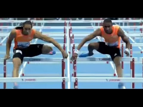 2014 Kamila Skolimowska Memorial 110m hurdles:Indoor world record! Orlando Ortega 13.03s
