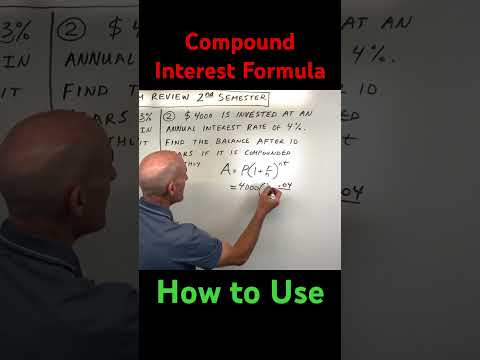 How to Use the Compound Interest Formula
