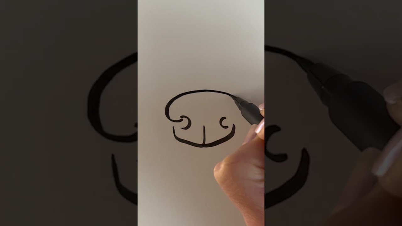 Simple Step-by-Step Guide to Drawing a Dog’s Nose 🐶