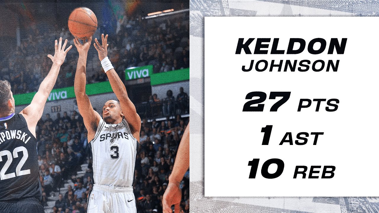 Keldon Johnson Scores 27 Points vs Utah Jazz 🏀