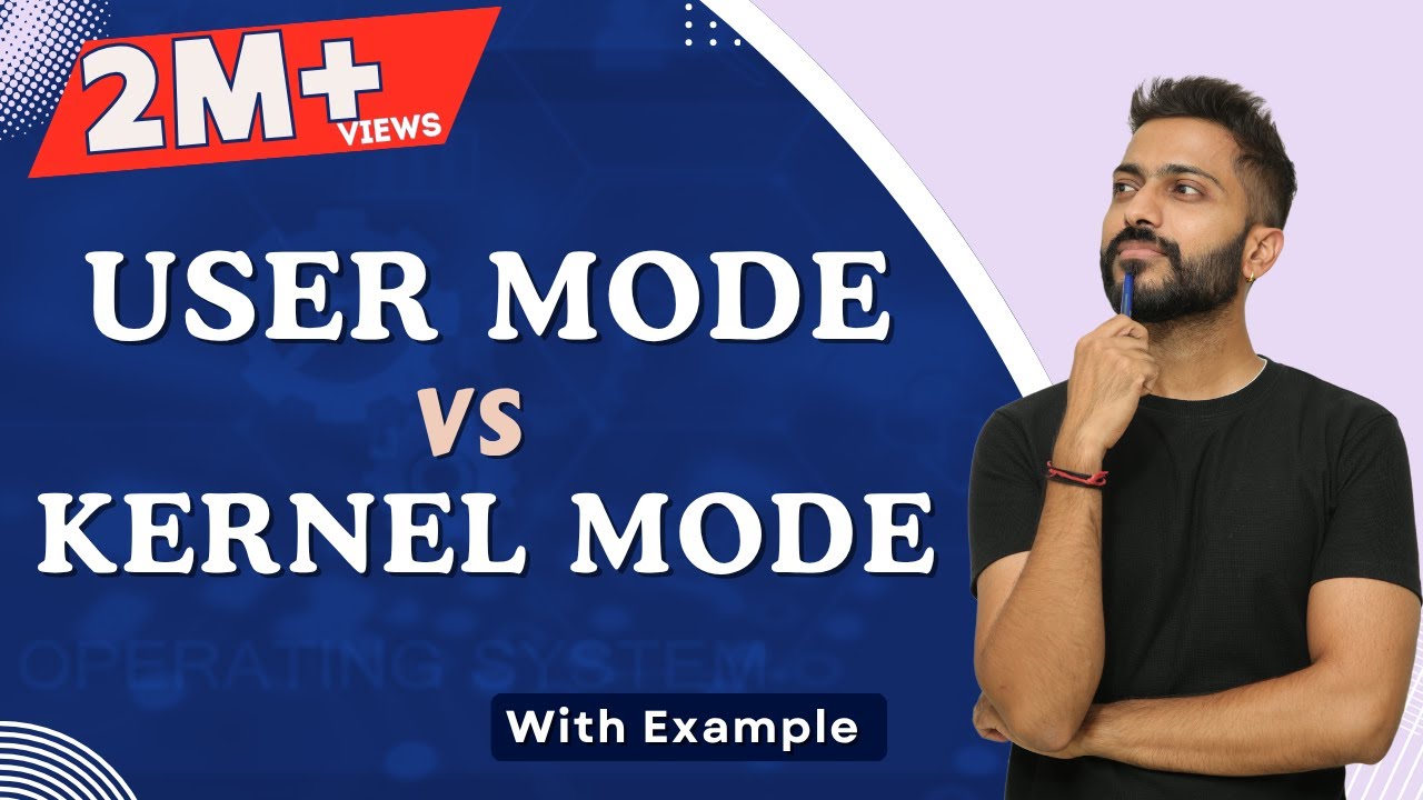 L-1.10: User mode and Kernel mode in operating system in hindi