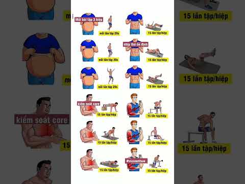Bài tập cơ bụng 6 múi hiệu quả #vuvantue #gym #bodybuilding #giammo #absworkout #workout #cardio