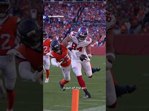 The bench's reaction to Theo's TD 🎙️ #shorts #nfl #giants #nygiants #newyorkgiants #theojohnson