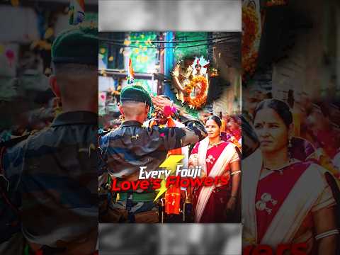Every Fouji Love's Flowers 🇮🇳❤️‍🩹 || Indian Army Martyr Status || SUMIT EDITIONAL || #shorts #martyr