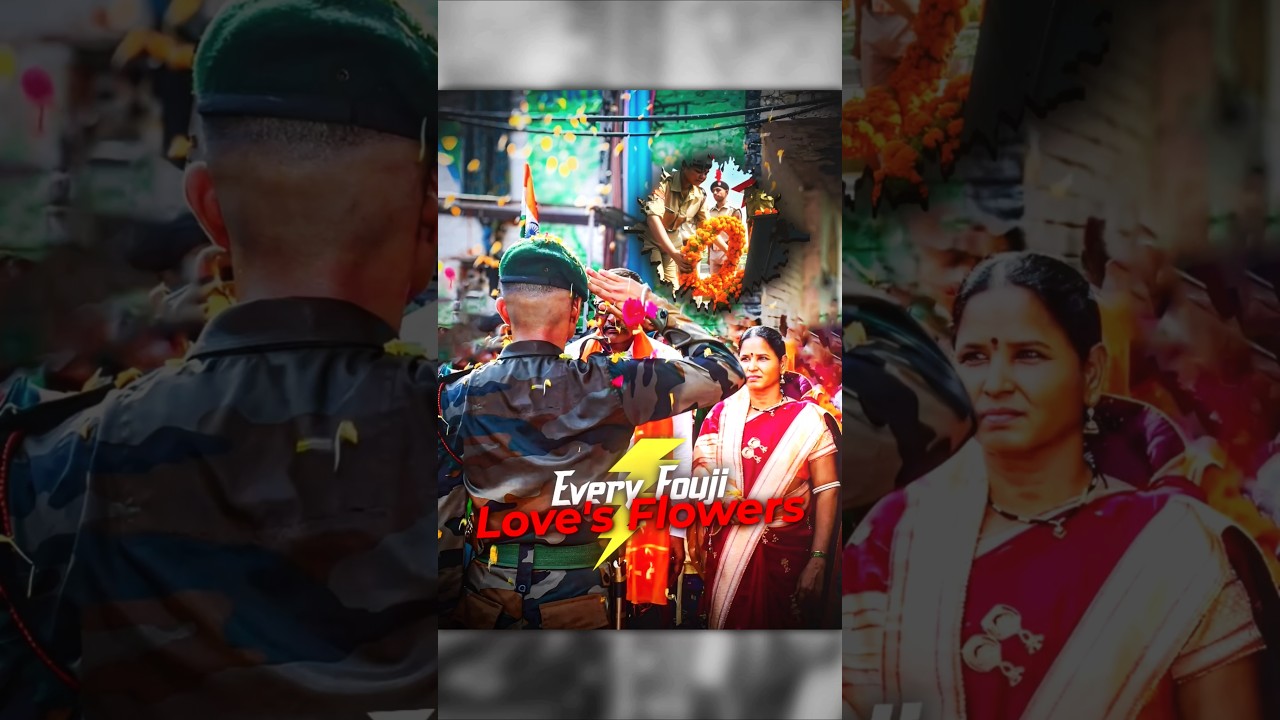 Fouji Love's Flowers 🇮🇳❤️ | Indian Army Martyr Tribute