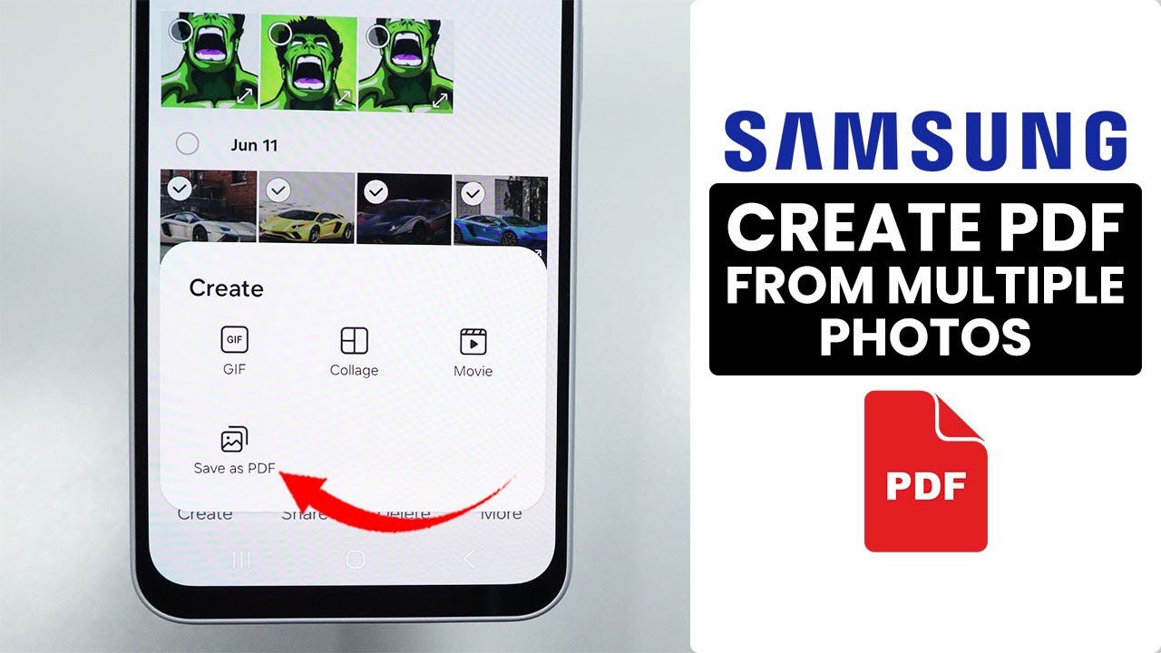 Easily Convert Multiple Photos to PDF on Your Samsung Phone π±