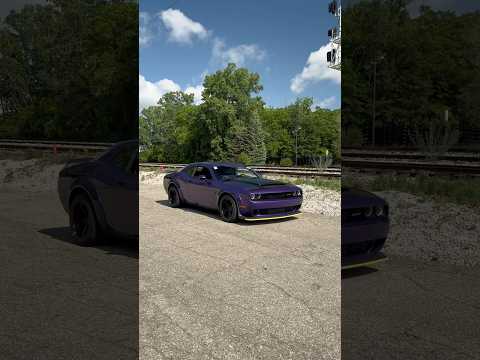 PLUM CRAZY 🤪💜 This absolutely gorgeous 2018 Dodge Challenger SRT Demon is Available Now!