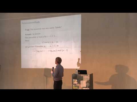 Dr. C. Diem: Warum elliptische Kurven?