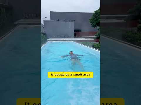 Say goodbye to civil engineering swimming pools #swimspa #pool #swimmingpool