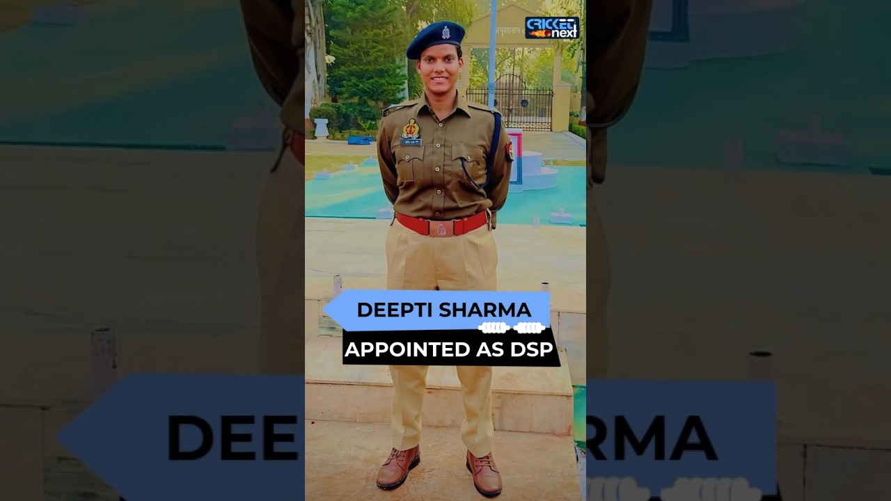 Deepti Sharma Becomes DSP in Uttar Pradesh 🚓 | CricketNext #shorts